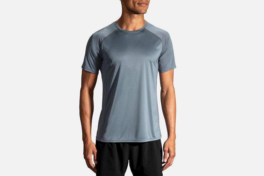 Brooks Stealth Men T-Shirts & Running Shirt Blue SHP701963